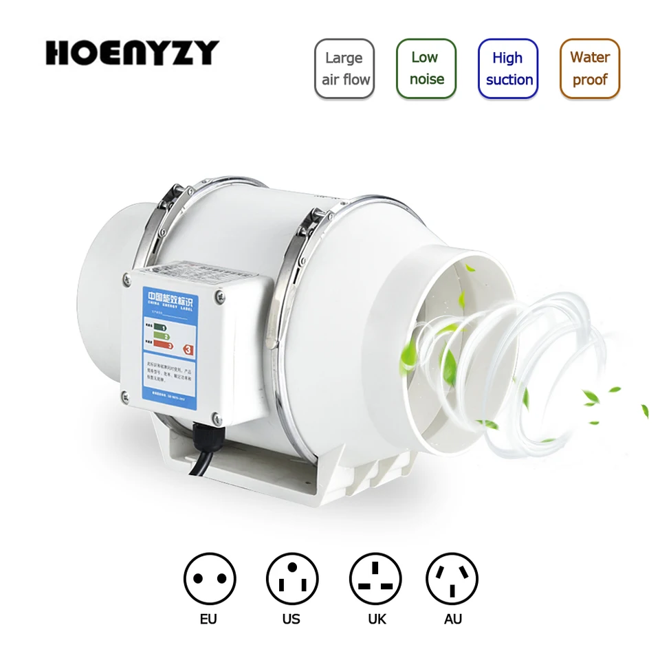 Register Booster Fan Galvanized Centrifugal Fan 4-Inch Inline Bathroom Fan,  Ventilation Fan With 1m Nigeria 4 Inch Centrifugal Duct Fan Inline Duct Fan, image size:960x960