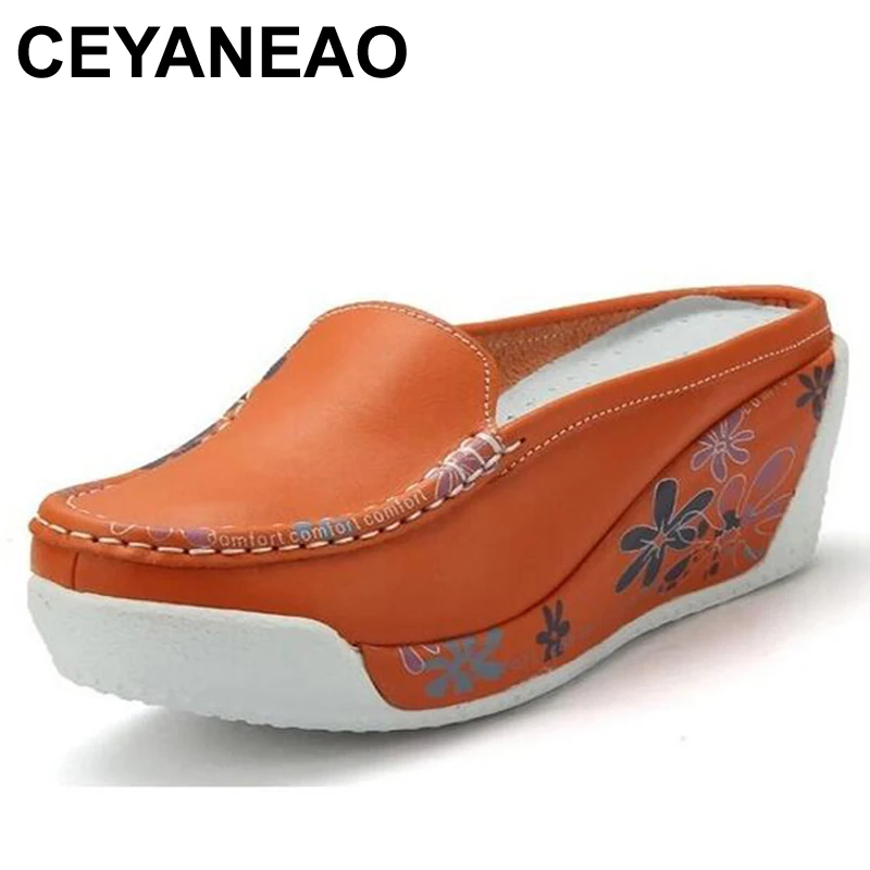 Туфли CEYANEAO на плоской платформе Новое поступление летние весенние женские туфли