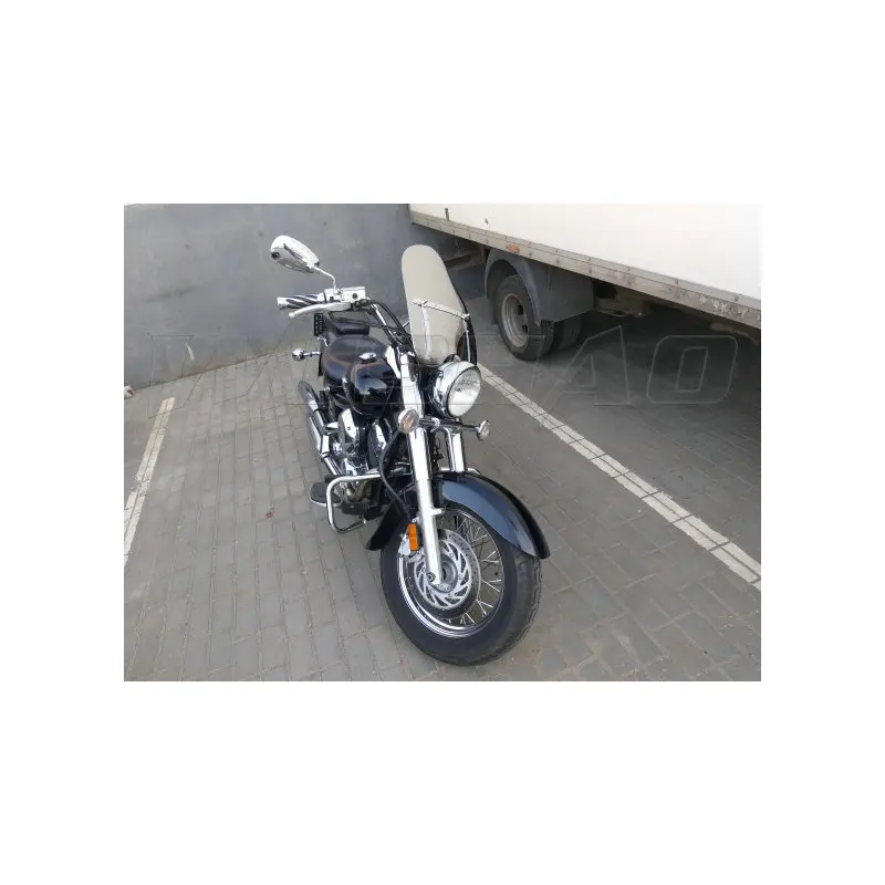 Ветровое стекло экран для 1997-2007 Yamaha Drag Star Classic XVS 650 1100 125 250 XVS650 XVS1100 7/" 1" Руль Фиксированный экран - Цвет: 19in 22-25mm Chrome