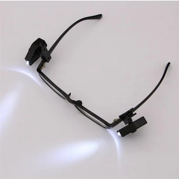 

2pcs Flexible Reading Lights Night Light Universal Book Lamp Portable Mini LED Eyeglass Clip On Book Light Clip-on Reader Light