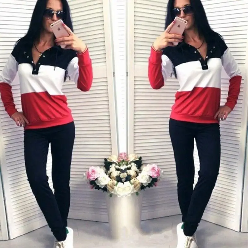

2020 Autumn Winter Women Tracksuit 2 Piece Set Clothing Solid Sportwear Suit Woman Irregular Hoodies Set Costumes Laipelar