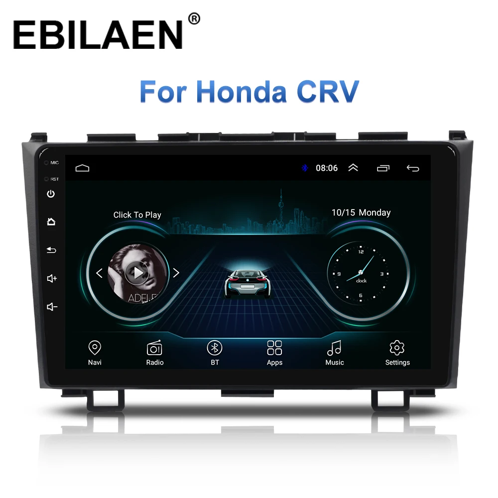  Car Multimedia Player For Honda CRV CR-V 2Din Car Android Radio 2006-2011 Autoradio Stereo GPS Navi