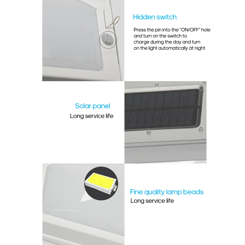 16LEDs Solar Lamp Outdoor Motion Sensor Light Solar Power Waterproof Lamp For Home Garden Decoration