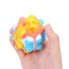 Pop Ball zabawki typu Fidget Stress Reliever ściskacz urządzenie masaż to bombki dla dzieci Fidget 3D Pinch Ball tanie tanio CN (pochodzenie) 13-24m 25-36m 4-6y 7-12y 12 + y 18 +