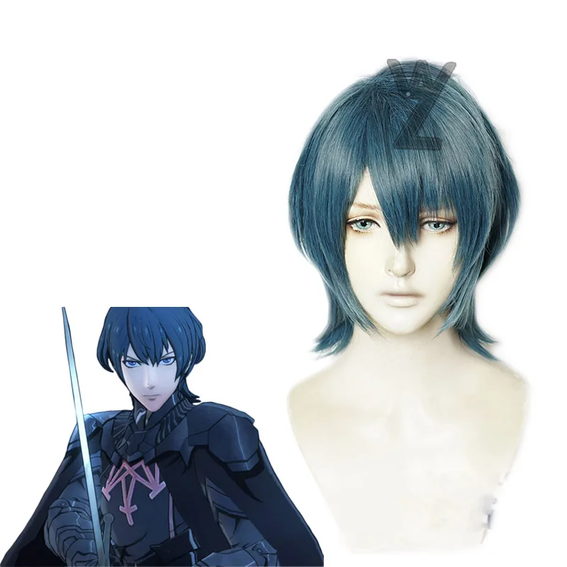 Новейший Byleth Beres косплей парик огненная эмблема три дома аксессуары к костюму для Косплей парик на Хэллоуин Высокое качество синтетические волосы - Цвет: male