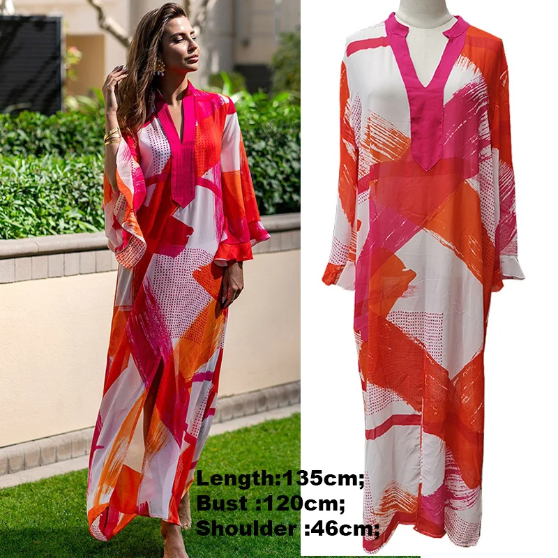 2021 Chiffon Beach Cover up Dress Robe de Plage Bathing suit cover ups Pareos de Playa Mujer Bikini Cover up Beachwear Tunic bikini cover up set Cover-Ups