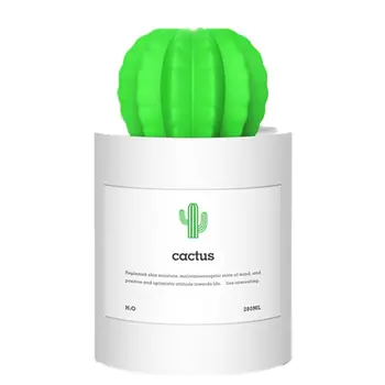 

280ml USB Humidifier Cactus Sync Aromatherapy Diffuser Mist Mini Incense Sprayer mini portable cold mist humidifier