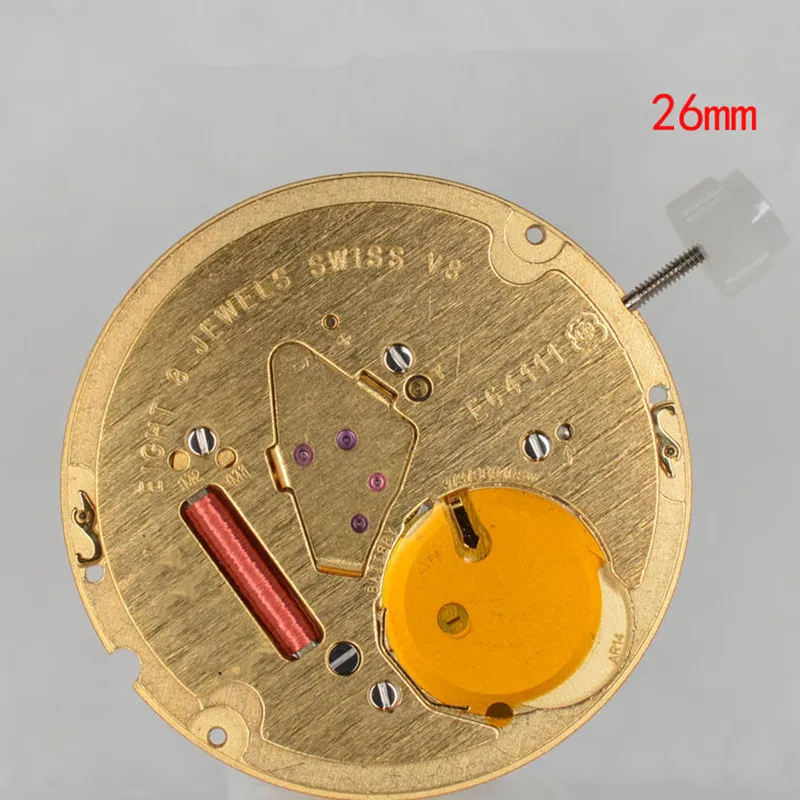 Часы Аксессуары для перемещения Швейцарский E64.111 заменить ETA255.111 три pin один календарь кварцевый механизм без батареи