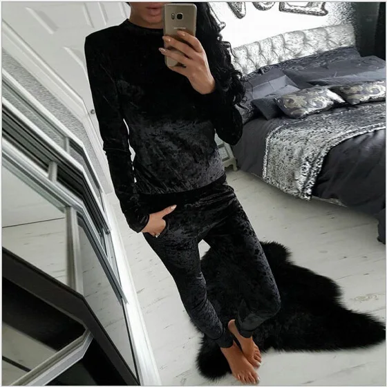 Летний Стиль облегающий спортивный комплект поставка товаров AliExpress