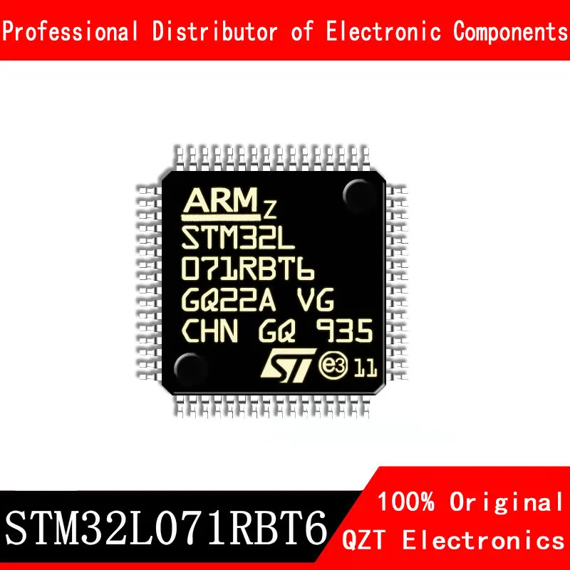 5pcs stm8l151g6u6tr ufqfpn 28 smd 8bit microcontroller mcu 32 kb 16 mhz 12 bit 26 i o 1 8 v 3 6 v 5pcs/lot new original STM32L071RBT6 STM32L071 LQFP64 microcontroller MCU