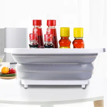 

Multi-function Kitchen Chopping Block Foldable Cutting Board Chopping Boards Washing Basket Drain Basket Kitchen Organizer