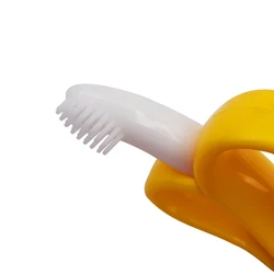 Safe Baby Silicone Teether Training Toothbrush BPA Free Banana Corn Toddle Teething Chew Toys for Infant Chewing Newborn Gifts