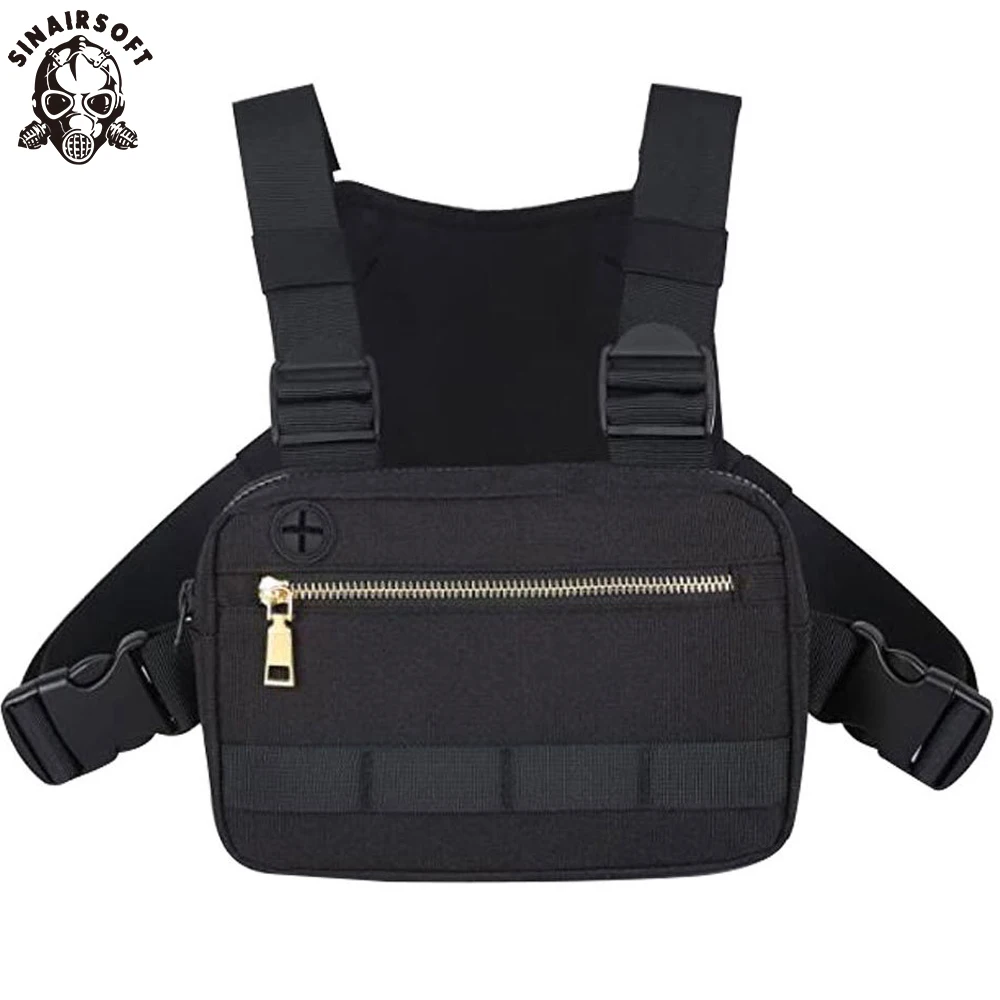 

Tactical Airsoft Vest Chest Pouch Multi-Function Waist Bags Tool Pouch With Molle System For Hunting Clothes Apparel Accessories