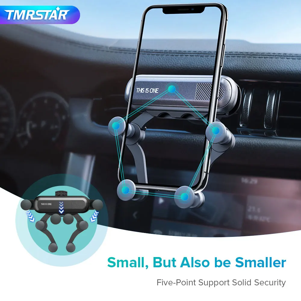

Universal Gravity Car phone Holder Car Air Vent Car Mount Holder For iPhone 8 X XS Max Samsung Xiaomi Mobile Phone Holder Stand