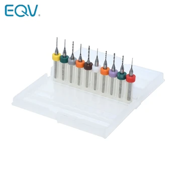 

10pcs 0.3mm to 1.2mm PCB mini drill Bit tungsten steel carbide for print circuit board cnc drill Bits Machine