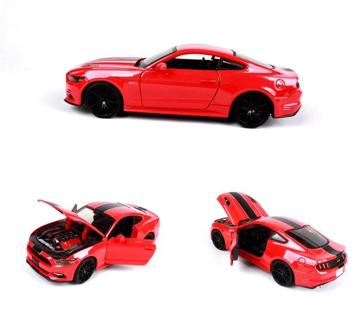 1:24 модифицированный автомобиль hellaflush пневматическая подвеска mustang Игрушечная машина из сплава детские игрушки модель автомобиля машина новая детская