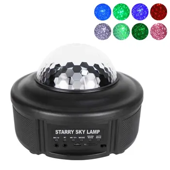 

Night Light LED Nebula Cloud Portable Projector Lamp 3 In 1 Voice Control With Remote For Kids Game Rooms Home Theatre ABS