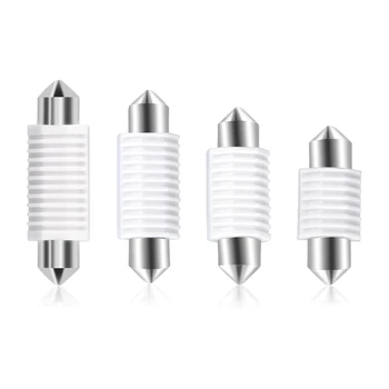 

DERI 2pcs C5W C10W Turn Signal Lamp 31mm 36mm 39mm 42mm Interior Dome Lamp Reading Light 12V 6000K White LED Clearance Light