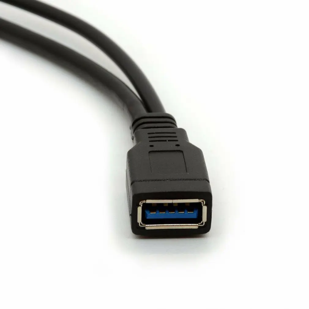 USB 3,0 двойной силовой Y зарядный кабель 2 x Тип A штекер 1 x Тип A женский