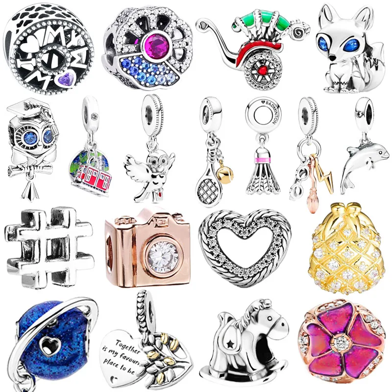 New Fashion European 925 Silver charms Pendant Bead Fit Original Charm Bracelet Trinket Jewelry For Women Girl Gift | Украшения и