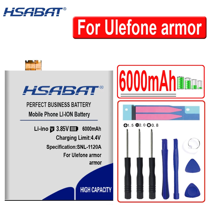 HSABAT 6700mAh батареи для Ulefone power 5/6600 мА/ч, батарея для Ulefone power 2/6000 мАч для Ulefone power-1 шт