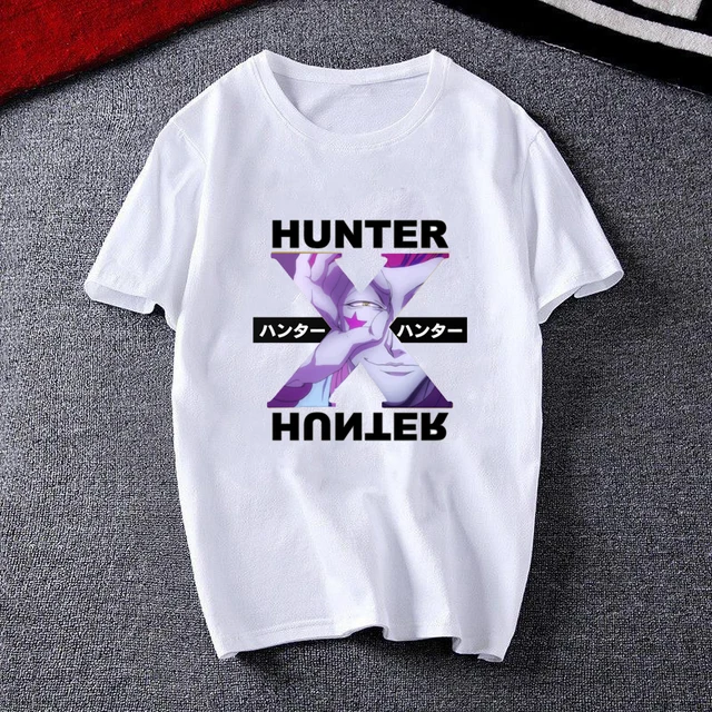 Men Women T-shirt Tops Kawaii Hunter X Hunter Tshirt Killua Zoldyck T-shirt Crew Neck Fitted Soft Anime Manga Tee Shirt Clothes 6