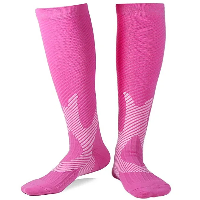 New Brand Men Women Compression Socks Fit For Sports Travel Flight Golf Rugby socks For Anti Fatigue Pain Relief High Stockings