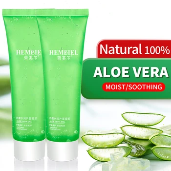 

HEMEIEL Aloe Vera Gel Pure Natural 100% Face Cream Moisturizer Soothing Gel Acne Treatment Scar Remove Sunburn Repair Aloe Cream