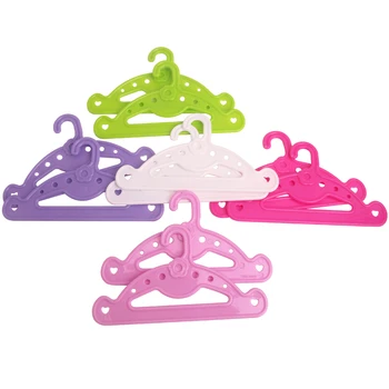 

Dolls clothes accessories plastic American newborn hangers Baby toys fit 18 inch Girls doll and 43 cm baby dolls c498