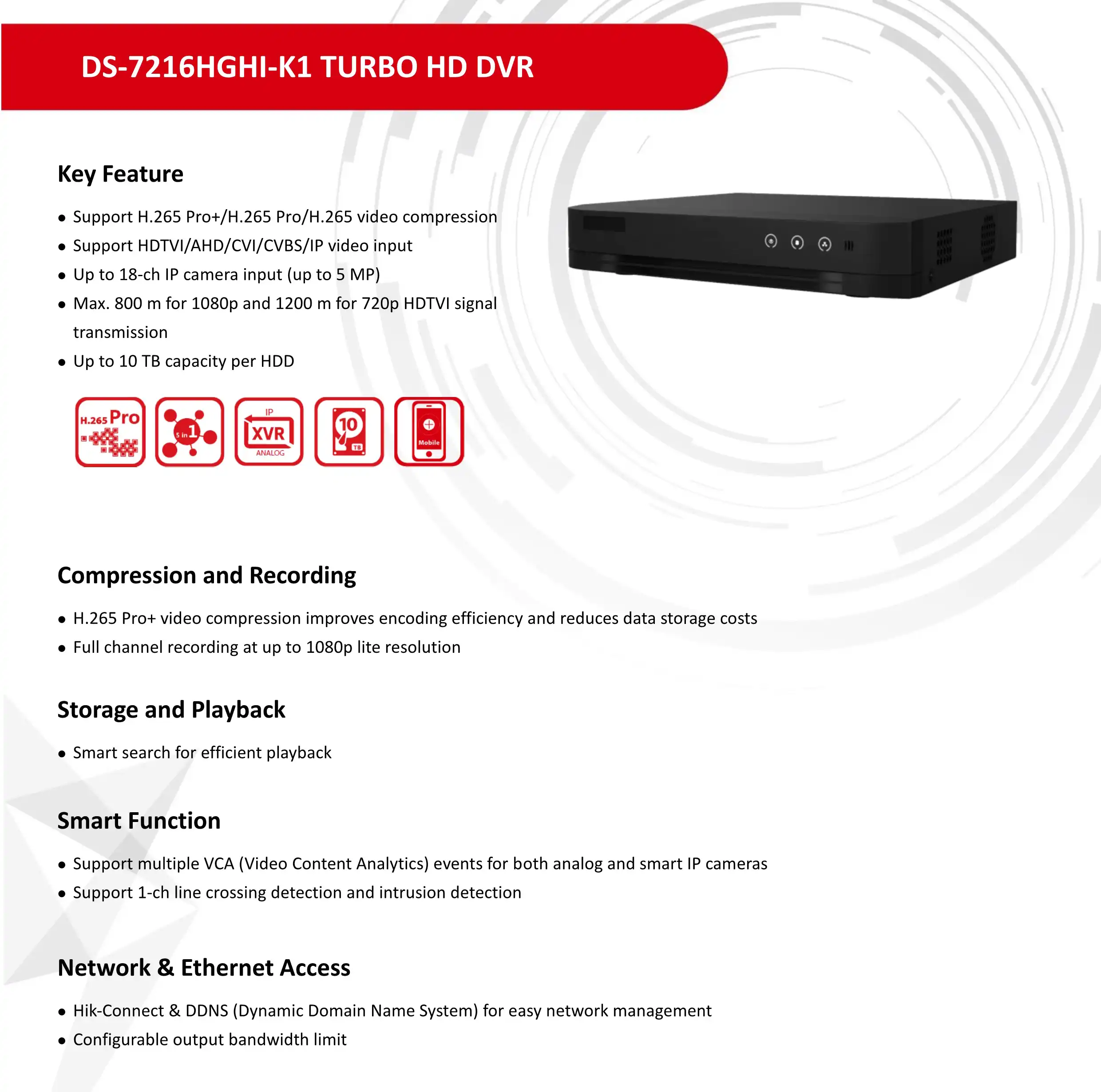 Ds 7216hghi K1 Original Hikvision 16 Ch H 265 1080p Lite 5 In 1 Turbo Hd Dvr Ahd Cvi Cvbs Tvi Ip English Digital Video Recorder Surveillance Video Recorder Aliexpress