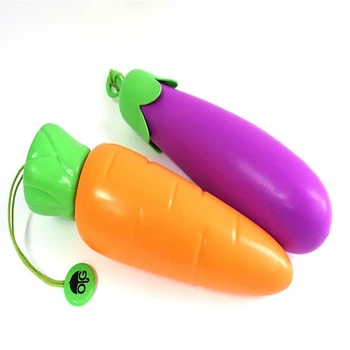 

2019 New Creative Umbrella Simulation Carrots Eggplant Vegetables Series Folded Umbrella Sunny Durable Aluminum Frame