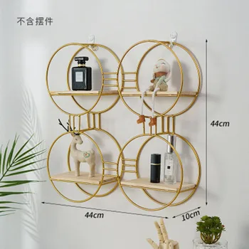 

Nordic Iron Hexagonal Grid Wall Storage Rack Shelf Wall Hanging Geometric Figure Wall Decoration Living Room Decorative Shelf