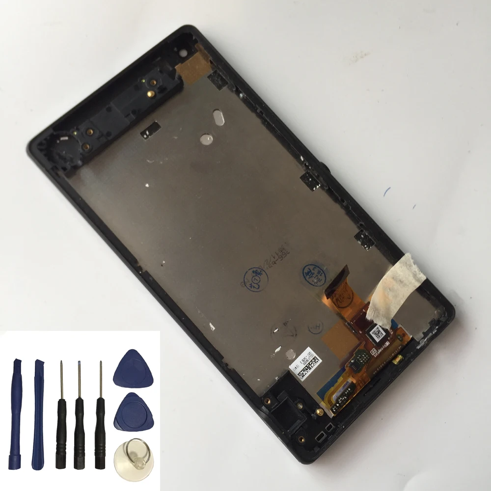 

For Sony Xperia ZQ ZL C6502 L35H LT35i Touch Screen Sensor + LCD Display Monitor Panel Module Assembly With Frame + Free Tools