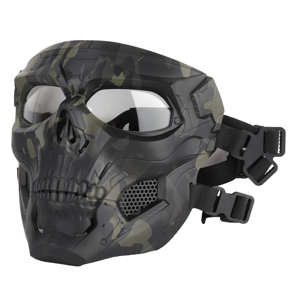 

2019 New Tactical Paintball Skull Masks Outdoor Breathable Hunting Shooting Skull Mask Military Full Face Airsoft Paintball Mask