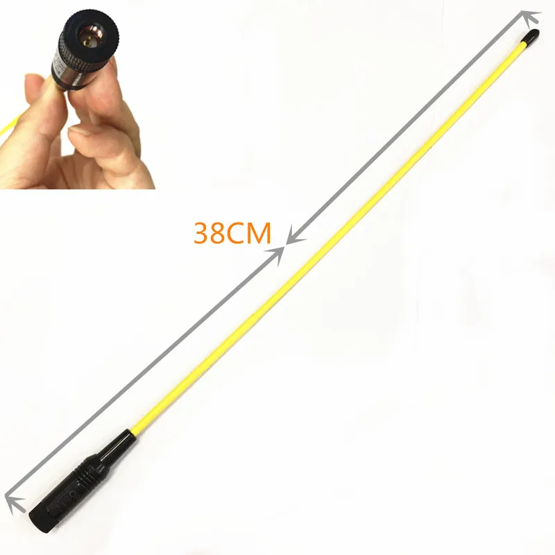 OPP XUNopx771 желтый, двух сегментов УФ 144/430 МГц sma-M антенна для yAUSE vx2r vx5r vx6r vx7r