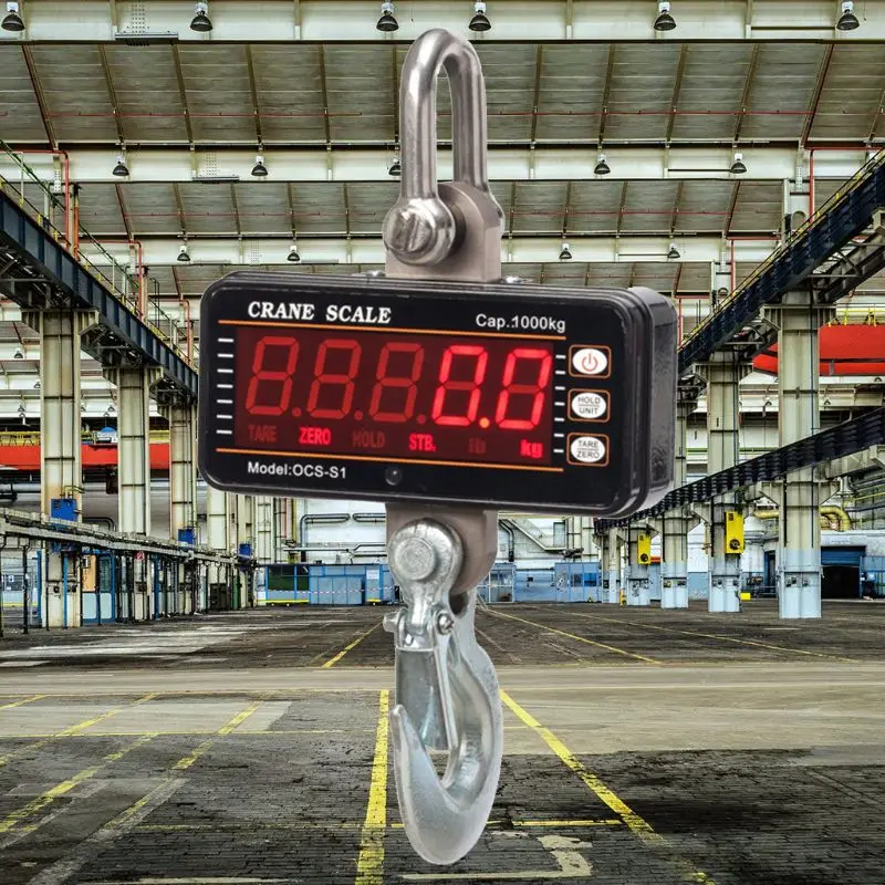 

1000kg/2000lb Hanging Scale Digital Industrial Heavy Duty Crane Scale Smart High Accuracy Electronic