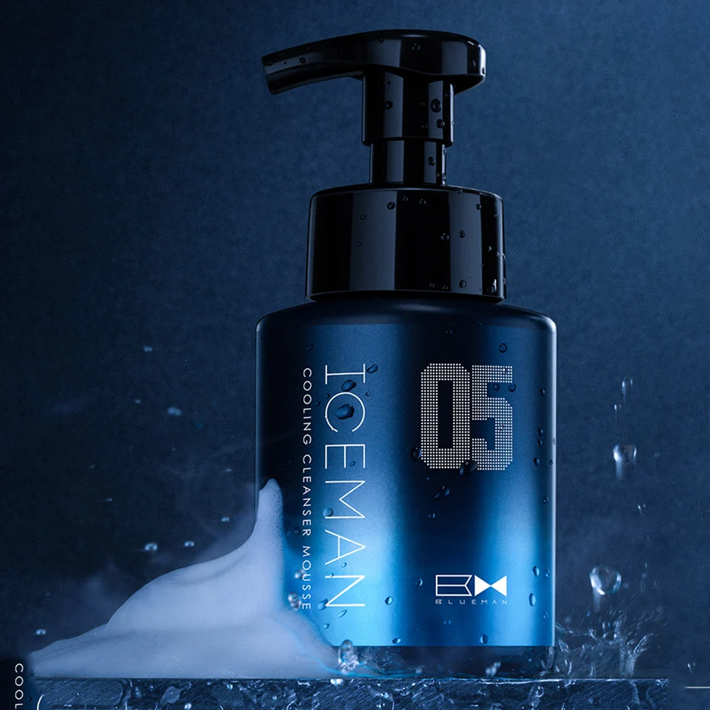 Уход за кожей с аминокислотами BLUEMAN Очищающий мусс пенопласт для лица