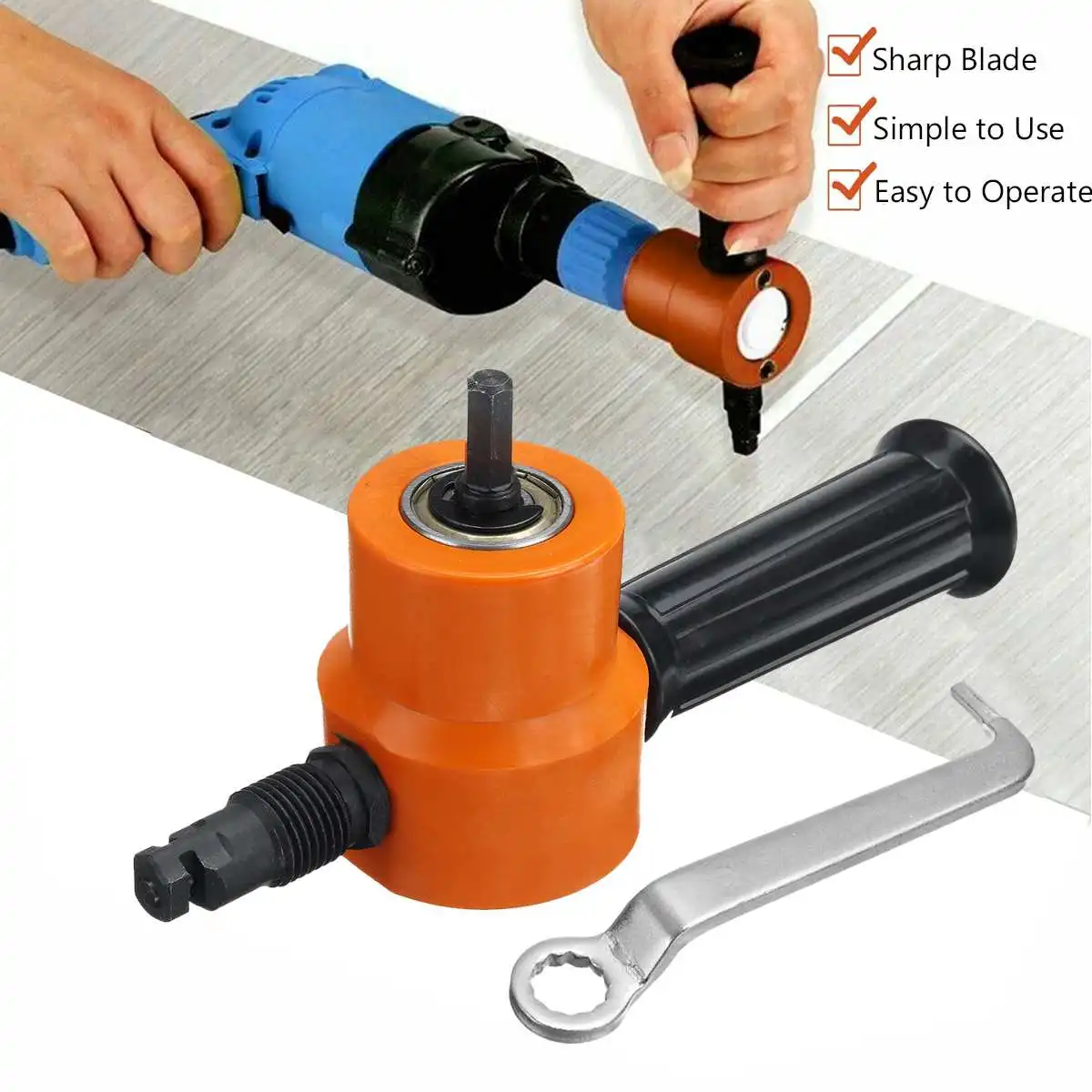 2 stücke New Arbour für Doppelkopf Bohrer Ultimative Mehrzweck Nibbler Saw 2 stücke New Arbour für Doppelkopf Bohrer Ultimative Mehrzweck Nibbler Saw