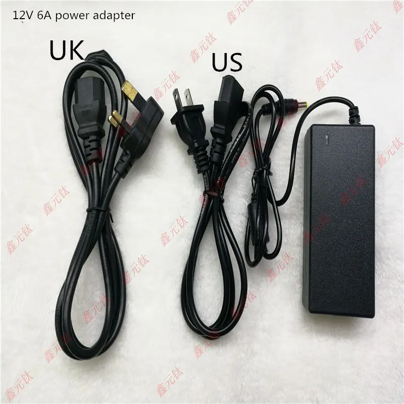 12V 6A светодиодный адаптер питания 72w ac100v/240 v To dc12v трансформаторы для освещения Светодиодный драйвер вольт