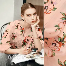 140 см широкая шелковая ткань с принтом метр 16 мм шелковая крепдешин ткань драпировка рубашка платье креп ткань шелковая ткань