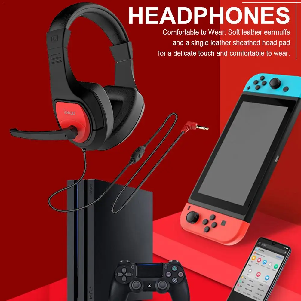 Ipega PG-R001 игровая гарнитура для консоли переключателя NS NAND PC Аксессуары Xbox PS4 наушники с аудио конвертером