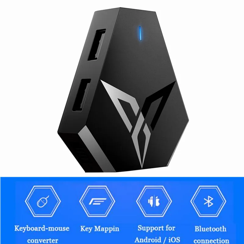 Flydigi Q1 FOR PUBG Mobile Game Keyboard Mouse Converter Adapter через беспроводной Bluetooth USB интерфейс