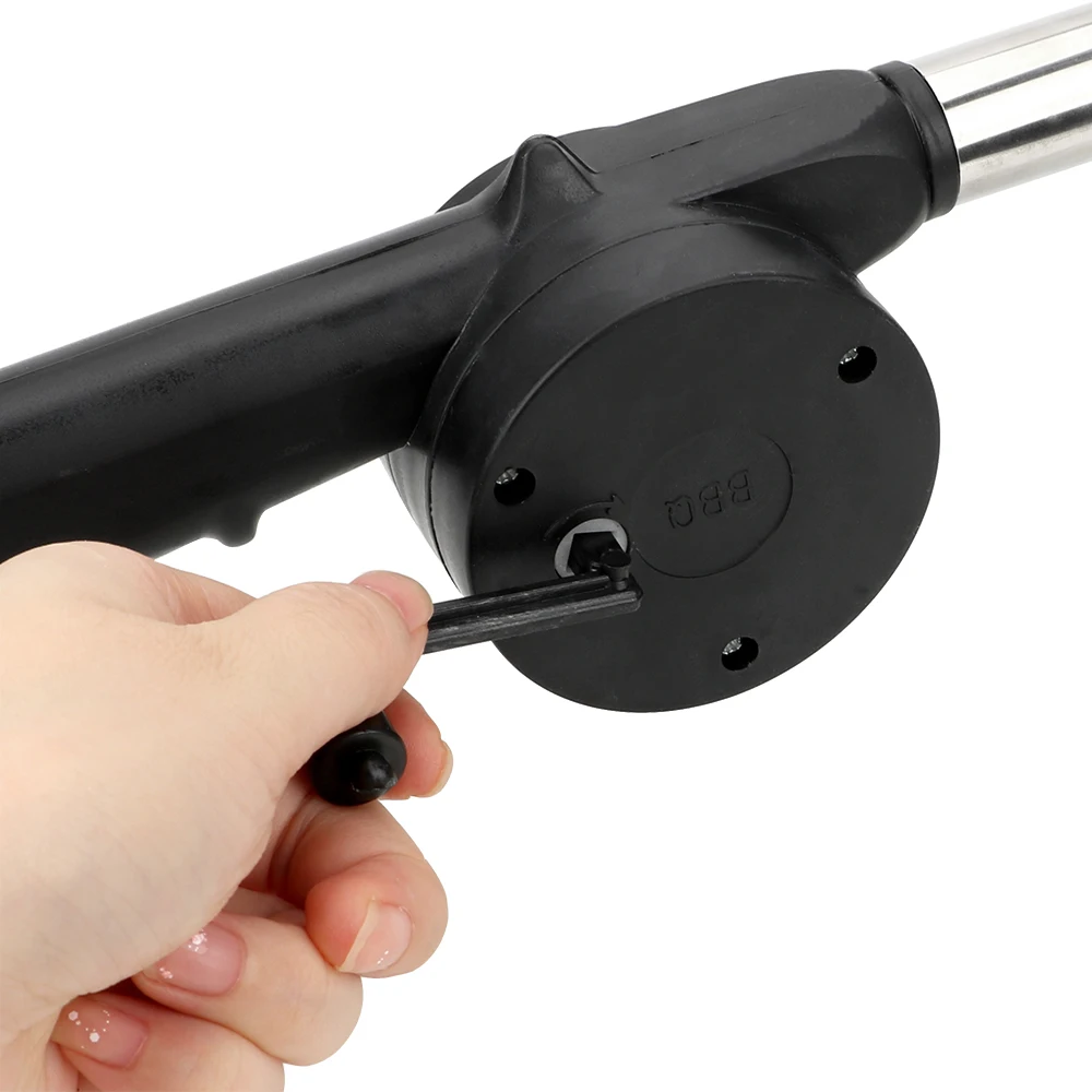 Smoker Accessories Smoker Accessory Picnic Camping Accessories BBQ Tools Portable Barbecue Fan Hand-cranked Air Blower Fire Bellows