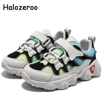 

New Spring Kids Sport Sneakers Boys Running Shoes Baby Girls Brand Casual Sneakers Children Mesh Chunky Sneakers Black Trainers