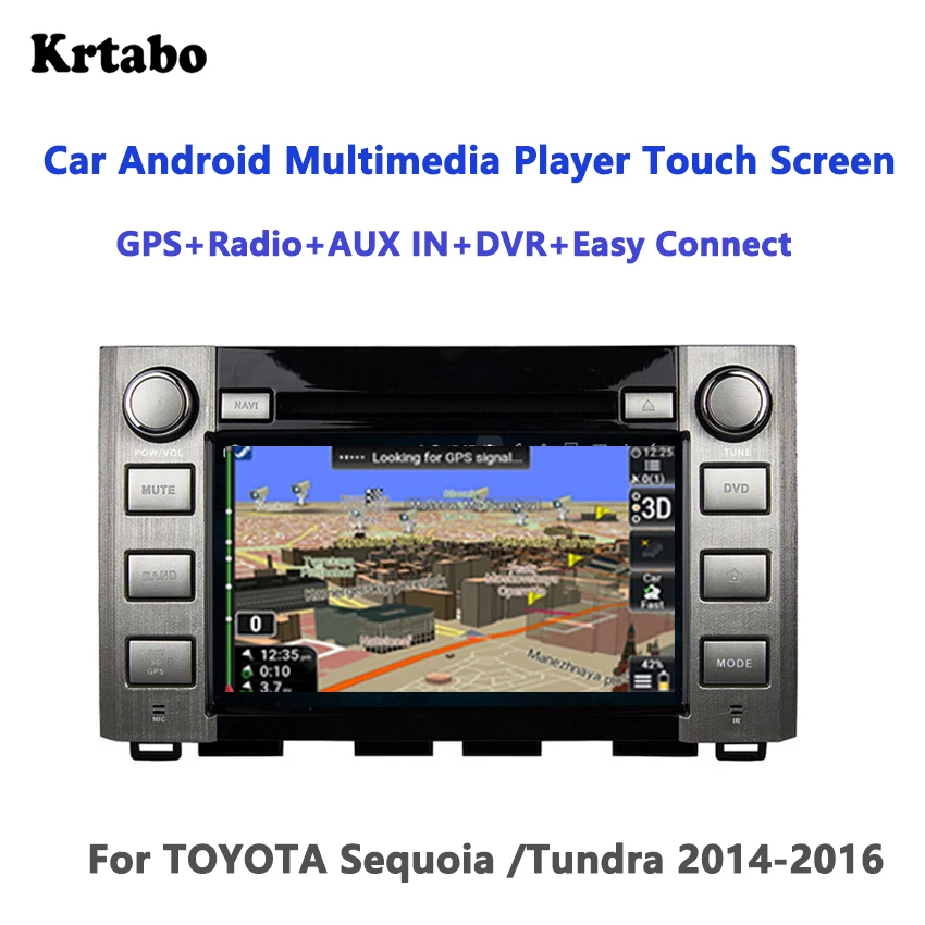 For TOYOTA Sequoia /Tundra 2014-2016 8 inch Android smart car navigation integrated machine support DVD
