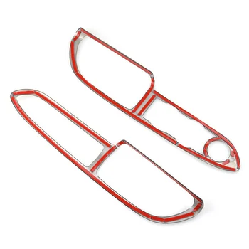 

2pcs Switch Panel Trim Interior Door Cover For Ford Escape Kuga 2013-18