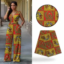 Горячая африканская ткань воск 6 ярдов pagne воск tissus африканские ткани настоящий воск швейный материал YB01