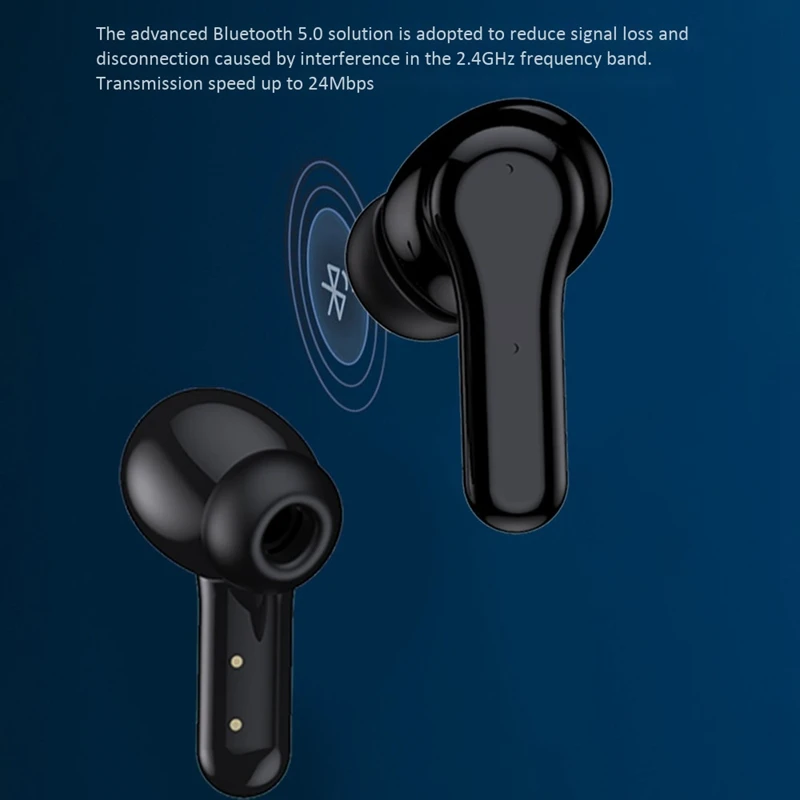 ANC PRO LED Display Wireless Bluetooth Earphones TWS Bluetooth 5 0 Press Control Sports Headphones