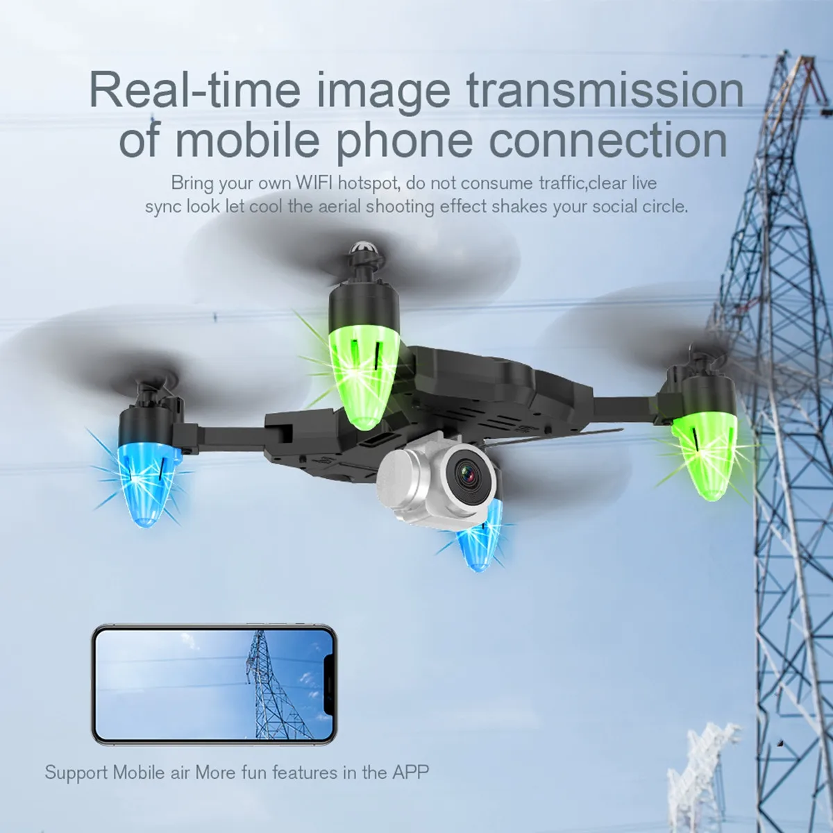 F69 WiFi FPV дроны вертолеты на радиоуправлении оптический поток 1080P HD камера антенна видео RC самолет Квадрокоптер игрушки ребенок Рождество