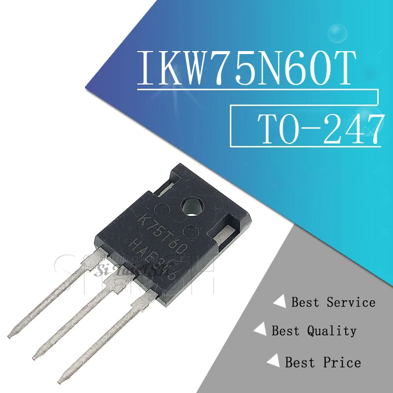 2 шт. IKW75N60T TO247 K75T60 75A 600V TO-247 IKW75N60 IBGT трубка | Электронные компоненты и